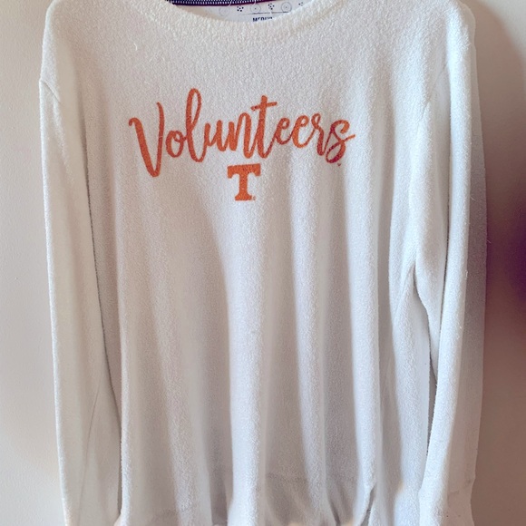 Pressbox University of Tennessee Volunteers Sweatshirt Medium Cream White - Picture 1 of 9